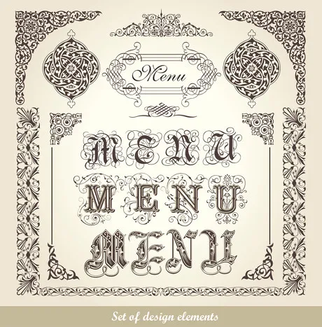 欧式精美花纹矢量素材eps,ai矢量模版下载