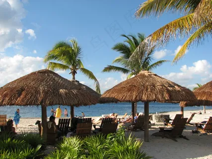 海滩风光 外国风光图片