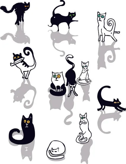 不同的猫矢量图04