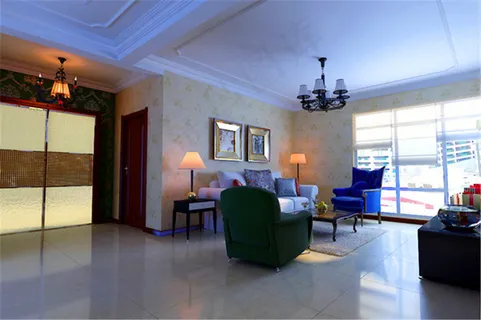 明亮简约客厅模型