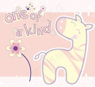 卡通可爱斑马图片