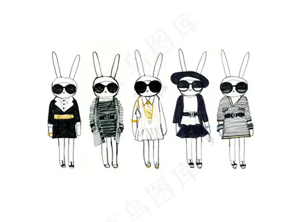 5款兔子女装设计图
