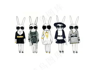 5款兔子女装设计图