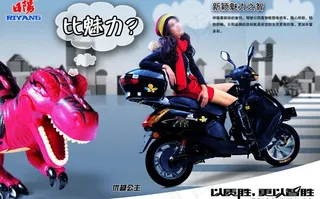 日阳电动车海报图片