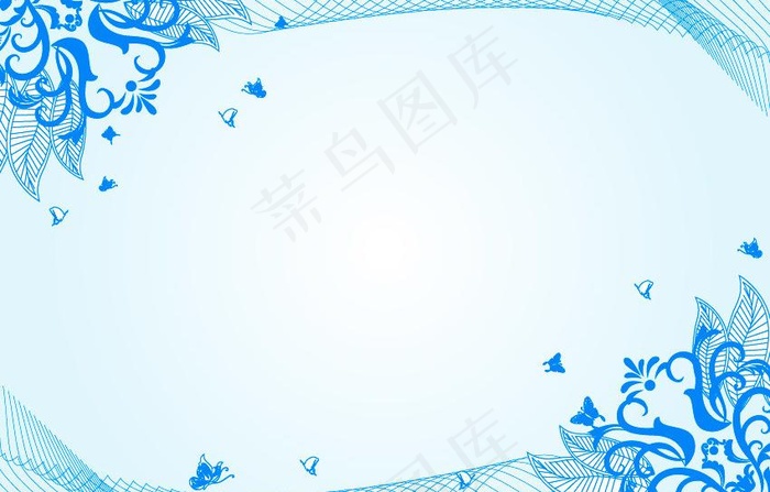 蓝色背景图片eps,ai矢量模版下载