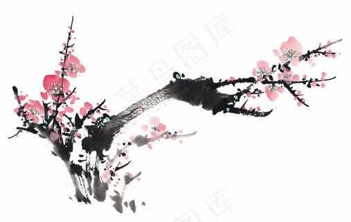 梅花水墨画 梅花水墨画