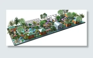 花园景观设计效果图图片