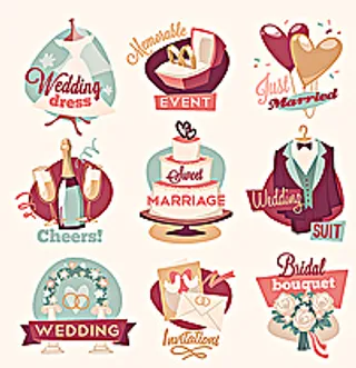 婚庆类LOGO标示图标图片
