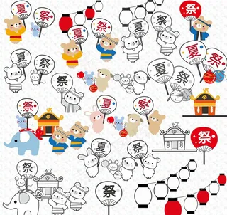 卡通日本风情图片