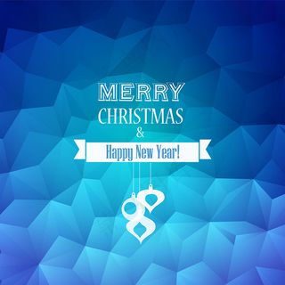 蓝色几何背景矢量素材