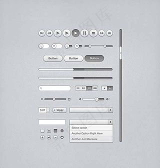 播放器选项UI界面素材