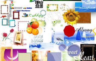 婚纱装饰分层素材图片