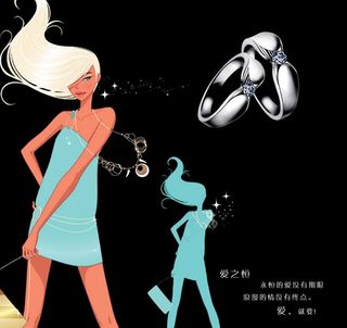 珠宝10铂金镶嵌钻石戒指图片