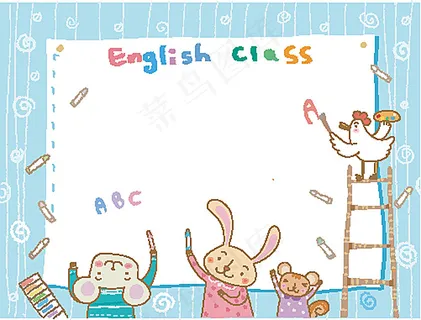 画画的卡通动物 画画的卡通动物