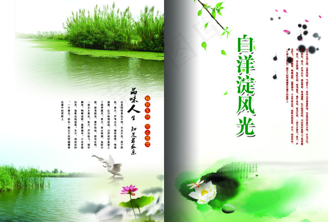 白洋淀画册(4961X3366(DPI:300))psd模版下载