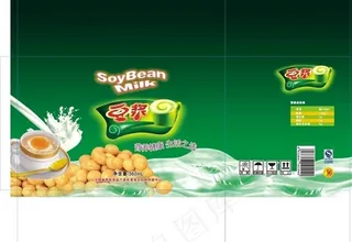 豆浆外箱包装图片