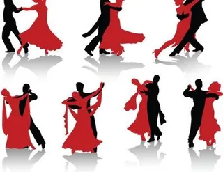 舞蹈人物剪影图像下载