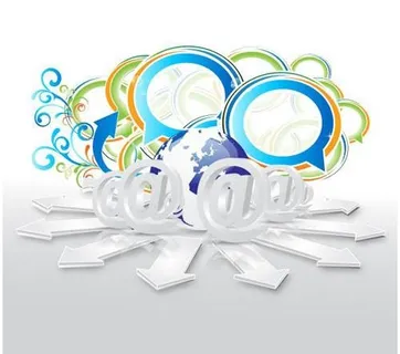 潮流商务概念对话框矢量素材