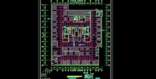 医院地下机械车库喷淋图