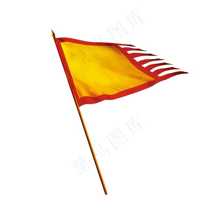 古代旗帜png透明元素