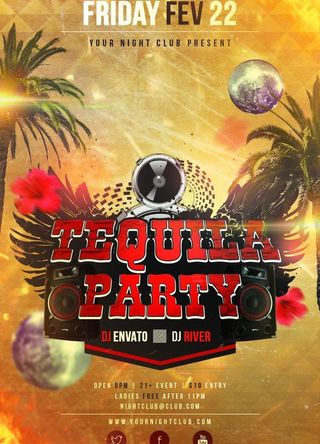 盛夏派对海报图片