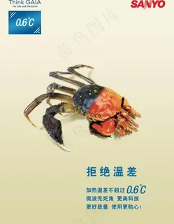 三洋微波炉创意广告单PSD模板