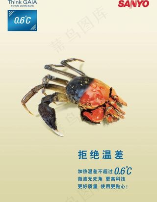 三洋微波炉创意广告单PSD模板