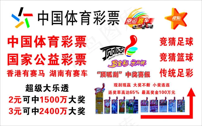 中国体育彩票cdr矢量模版下载