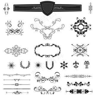 复古花边时尚简约中国风传统花纹