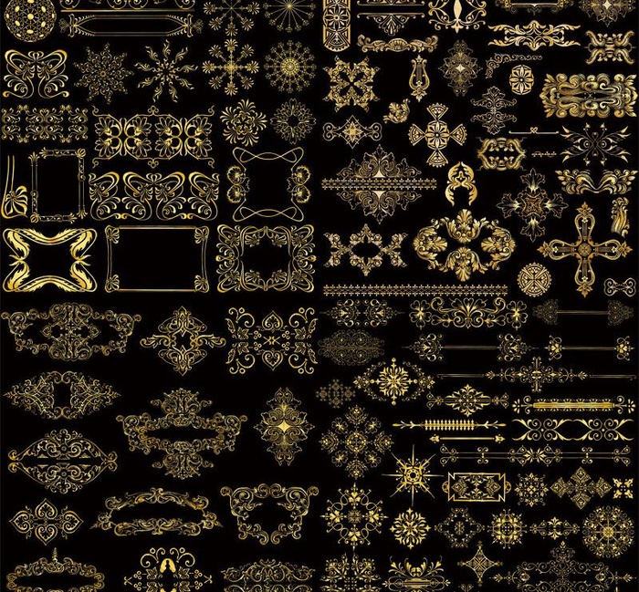 花纹边框素材模板图片