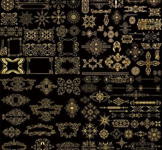 花纹边框素材模板图片