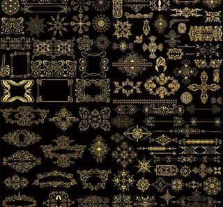 花纹边框素材模板图片