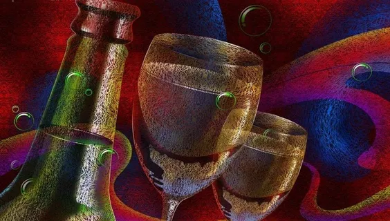 酒和酒杯图片 酒和酒杯图片