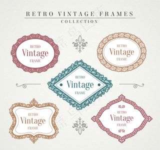 5种复古边框素材