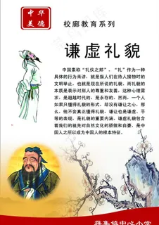 中华美德展板图片