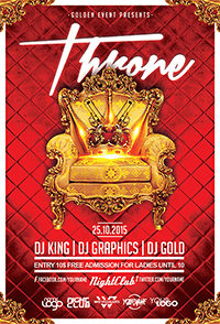 Throne Flyer Template