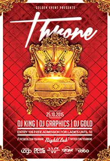 Throne Flyer Template