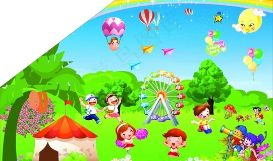 幼儿园背景墙图片 幼儿园背景墙图片