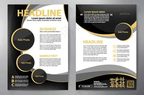 商务单页设计矢量素材