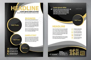 商务单页设计矢量素材