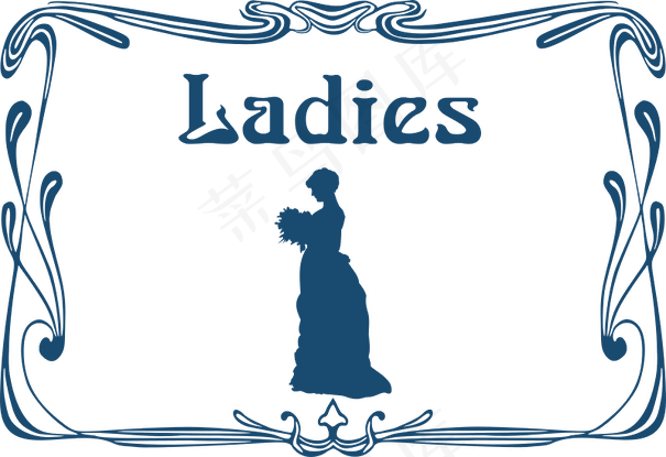 女厕所的门标志