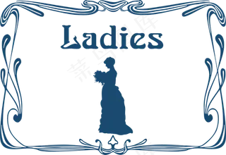 女厕所的门标志