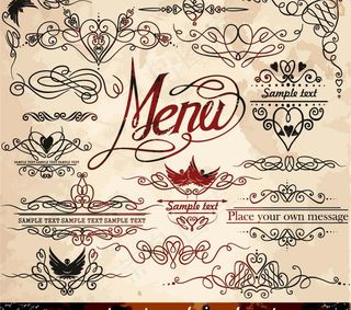 欧式花纹边框装饰图片