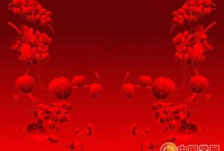 一款常用红色暗花卡片背景矢量素材