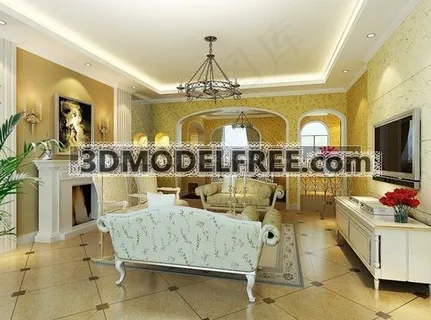 工装室内模型下载3d室内模型下载 ...