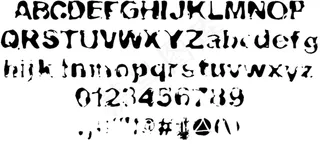 火山熔岩的字体