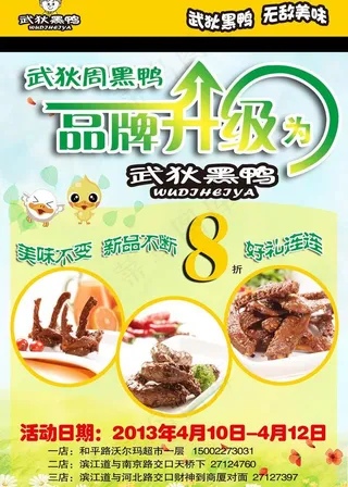 周黑鸭产品升级海报图片