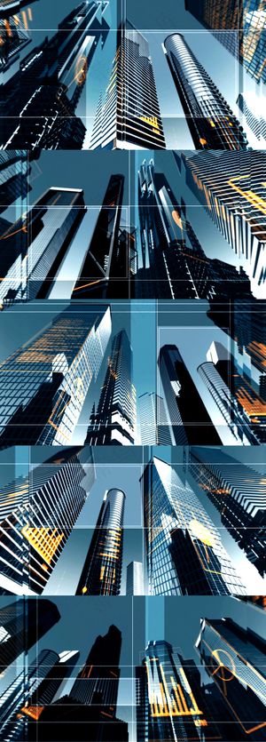 超高清城市建筑高楼大厦背景视频