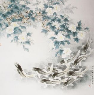路雨年工笔鱼类选集图片