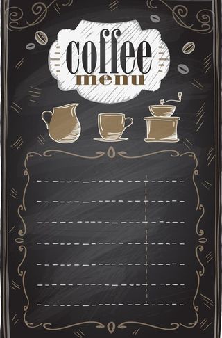 咖啡菜单图片